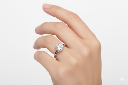 Image of Choose Your Gemstone Round Split Halo Pave Diamond CZ Ring Rose Gold Plated Round Shape Halo Engagement Rings Matching Jewelry Wedding Jewelry Easy to Wear Gifts US Size 4 to 12