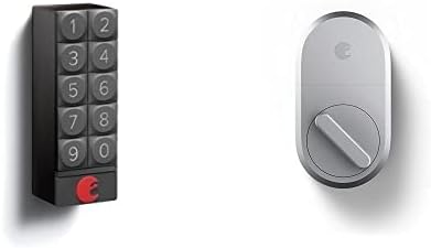 August Home Smart Lock with Smart Keypad Included – Keyless Home Entry with Your Smartphone or Codes – Silver