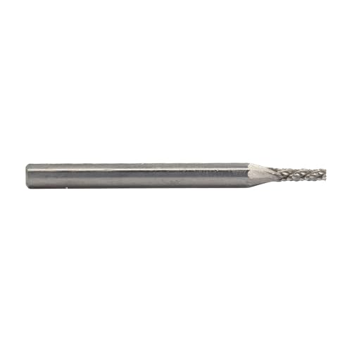 Image of Drill America SB-41 Carbide Burr /Rotary File Cylindrical End-Cut Double Cut for Die Grinder 1 /16 inch Dia. x 1 /4 inch Cut Length with 1 /8 inch Shank and 1-1 /2 inch Overall Length, DUL Series
