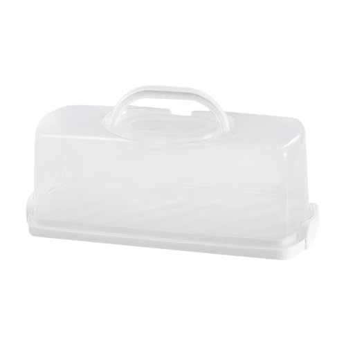 Jingmiger Conservación De Pan | Organizador De La Expositora Rectangular - Con Asa Portátil Para El Pan | Para Panadería Casera De Encimera
