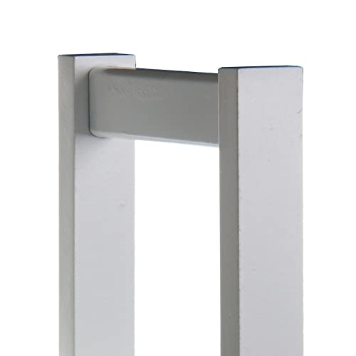 wilko Free Standing Storage Unit 3 Tier White, Rustic Style Storage Tower, White Colour Storage Tower, 19.1 x 25.3 x 75.7cm