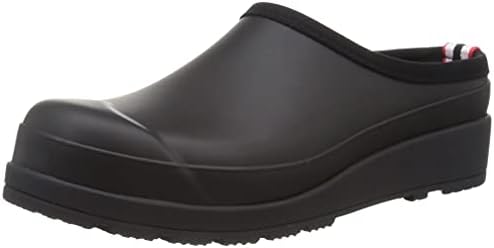 Hunter Original Play Clogs for Women Offers Soft Textile Lining, Closed-Toe Front, and Durable Rubber Construction Black 7 M