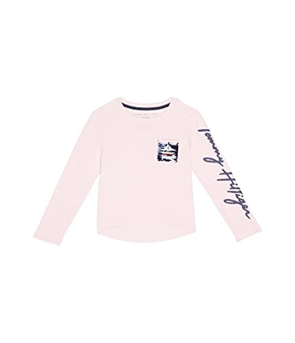 Image of Tommy Hilfiger Girls Long Sleeve Logo Graphic Crew Neck T-Shirt