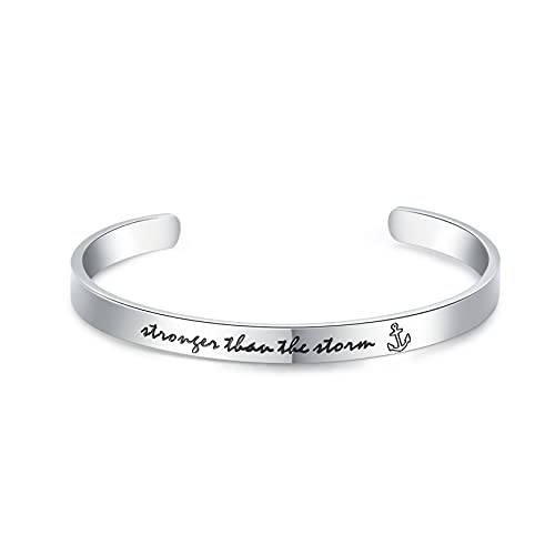 CERSLIMO Pulsera inspiradora para mujeres, regalo de amistad para amigos, pulsera motivacional, regalo de cumpleaños para adolescentes, niñas y niños, acero inoxidable Cover