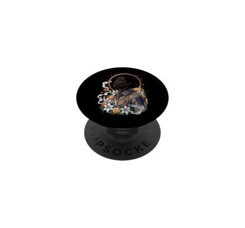 Agent correctionnel d'application de la Loi Coquette Catholic Roses PopSockets PopGrip Adhésif