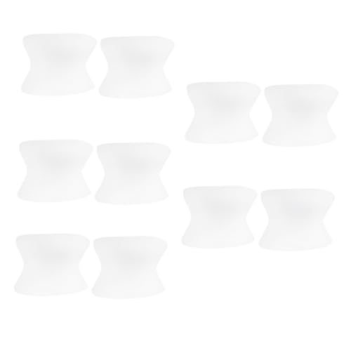 FONDOTIN 5 Pairs Bunion Relief Toe Separators Hallux Corrector Cushion Soft Gel Spacers for Overlapping Toes for Foot Care and Pedicure