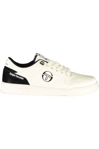 Sergio Tacchini Varese - Zapatillas de hombre con cordones para hombre, tallas 40-46, Off White Black 2933, 44 EU