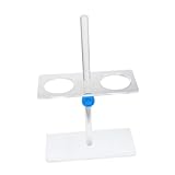 OATIPHO Acrylic 2-Hole Funnel Stand Rack Adjustable Removable Holder 250ml Pear-Shaped Funnel Support for Laboratory and Kitchen Use