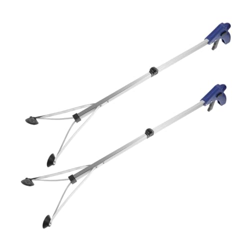 SUPVOX Pinza Per Rifiuti Resistente Confezione Da 2 Raccoglitore Di Rifiuti Pieghevole in Lega Di Alluminio Con Impugnatura Comoda Ideale Per Anziani E Pulizie Domestiche