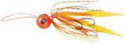 Hayabusa SE123 Tairaba Mujou Sea Bream Freeslide TG Head, Complete Model, 1.6 oz (45 g), Shrimp Orange