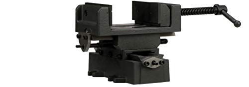 image for HHIP 3900-2704 Heavy Duty Cross Slide Vise, Metric Dial, Base is 8