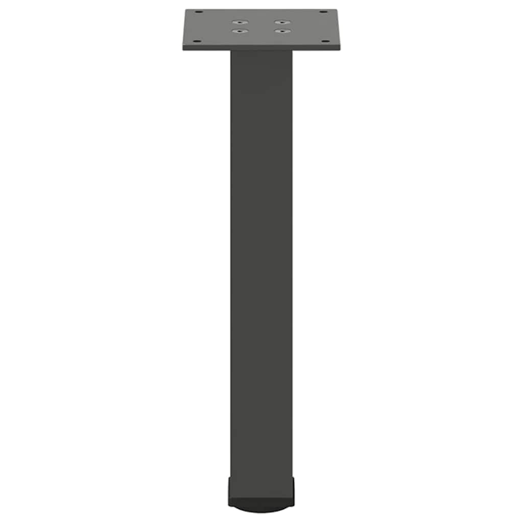 Set di 4 gambe per tavolino da caffè, altezza 42-44 cm, in acciaio verniciato a polvere, regolabili per tavolino da caffè, divano, panca, design moderno, per soggiorno, cucina, ufficio