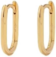 Made By Mary Paperclip Hoop Earrings – Gold Vermeil | Minimalist ...