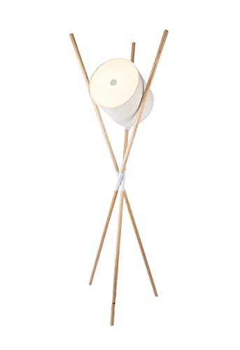 Lampadaire LED tambour à lumière douce pour lecture optimale et grand salon