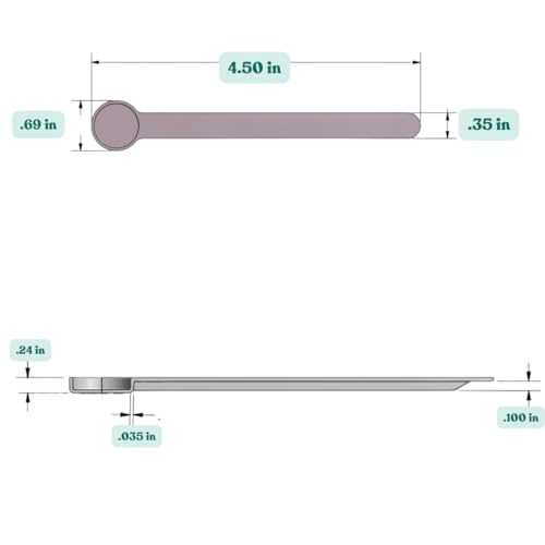 Image of 1 mL (1 CC) Long Handle Plastic Measuring Spoon for Coffee, Protein Powder, Pet Food, Spices, Grains, Dry Goods - Food-Grade BPA-Free (Pack of 100)
