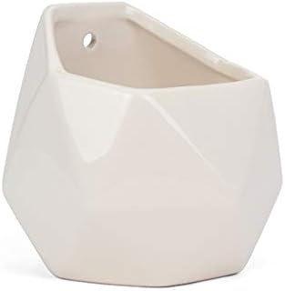 Milltown Merchants Succulent Wall Planter - Black Ceramic Wall Mounted V...