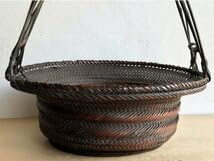 お値下げ 茶道具 名工 島村白峰斎造 桂籠 花籠 共箱 Amazon.co.jp: 初代 竹細工師 島村竹峰斎作 竹籠 花籠 提梁花籠 茶籠