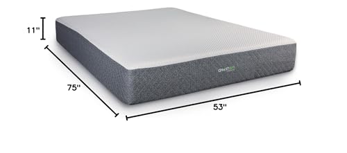 GhostBed Classic 11 Inch Memory Foam & Latex Mattress - Medium-Firm Feel, Made in The USA, Full - Thumbnail 2