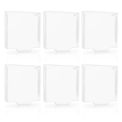 Hinged Clear Call Point Cover, Fire Alarm Protective Covers Compatible with Eaton, Menvier Other Call Point Models 6PCS Check Compatibility prior to Purchase