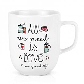 Label'tour, Maxi mug : All we Need is Love et Un Grand café 60cl