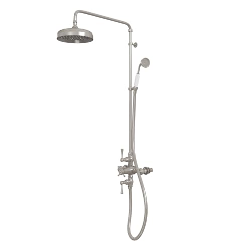 Image of Abbey 10 x 22 Shower Faucet Set with Handshower, Brushed Nickel