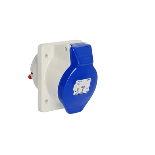 Prise plate CEE étanche 32A 3P pour installation électrique encastrée extérieure