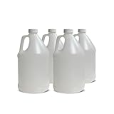 Joly's 1-Gallon Plastic Jugs – BPA-Free HDPE Containers with Secure Screw-On Lids, Leak-Resistant & Durable for Residential or Commercial Use (Pack of 4)