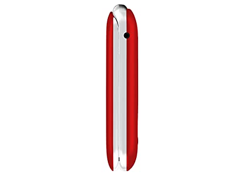 Telefono-Movil-Funker-C85-Easy-Comfort-Rojo-con-Tapa-para-Personas-Mayores-con-boton-SOS-y-Base-cargadora