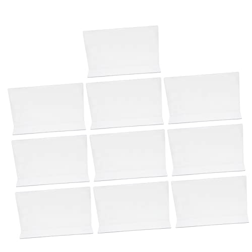 Happyyami 10Pcs Shaped Pet Shelf Dividers for Supermarket Organization Plastic Storage Rack Separators for Store Classification and Easy Access to Goods