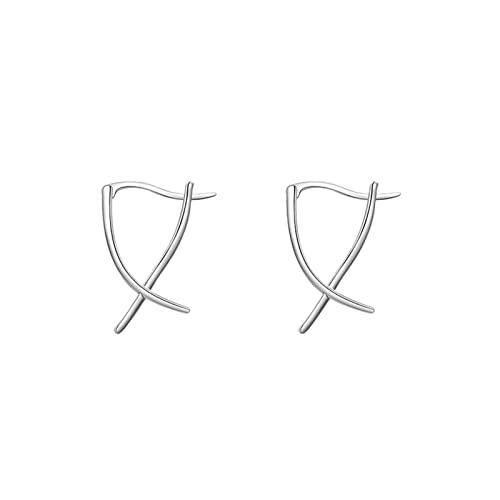 Boucle d'oreille en corde et manchettes délicates piercing plat pour femmes