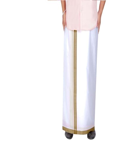 Cotton Dobby Design Border Dhotis Cotton Vesti Mundu Sarong Kerala Kasavu Border Dhoti3