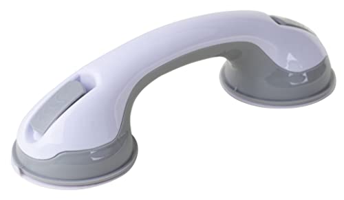 ZALIK (2 Pack) Shower Handle 12 inch Grab Bars for Bathtubs and Showers Suction Bar Handles Handicap Elderly Seniors Safety Bathroom Bathtub Bath Grip - Balance Assist ONLY Tiles Glass & Hard Plastic - Thumbnail 5