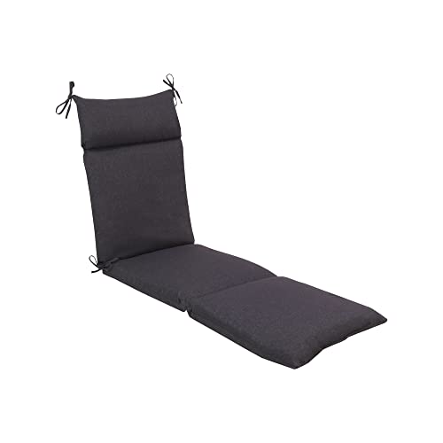 Decor therapy Cojín para tumbona para patio, 1 unidad (paquete de 1), color negro Cover