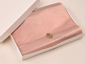 Miniatura 8 de UNIQOOO 100 hojas de papel de regalo de seda de color oro rosa metálico de 20 x 14 pulgadas, ideal para bolsa de regalo, accesorio de envoltura de