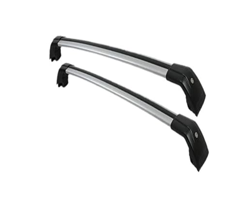 Barras de Techo Barras Laterales Aleación, Rieles Transversales, Portaequipajes, Barras Techo 2 Piezas para Genesis GV80, SUV 5 Puertas, 2020 Barras Transversales(A)