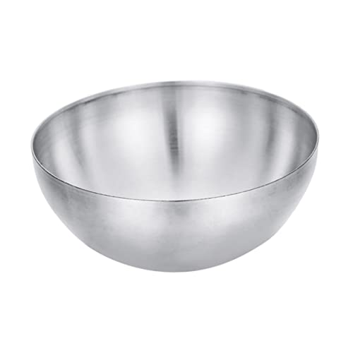 STOBAZA Bol Inoxidable para Ensaladas y Arroz Tazón Práctico de Uso Doméstico Resistente y de Limpiar para Servir Comidas Casa