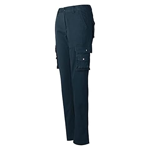 Tianerhay Women's Combat Cargo Trousers,Camouflage Army Military Tactical Casual Trousers Multi Pockets Navy Blue Tag 8- UK 10 Cover