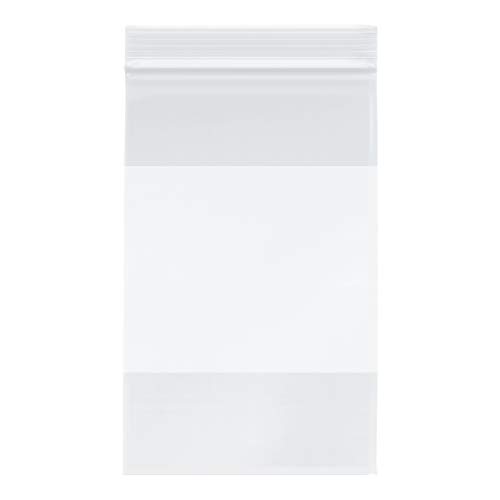 Plymor Heavy Duty Plastic Reclosable Zipper Bags w/ White Block, 4 Mil, 5 x 8 (Pack of 100) Plymor Heavy Duty Plastic Reclosable Zipper Bags w/ White Block, 4 Mil, 5" x 8" (Pack of 100)