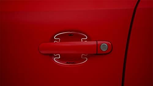 Image of BFRC 3D Gel Finish Car Door Transparent Handle Cup Scratch Guard Sticker Universal for Specific Brand (Pack of 5) (MRDRVAR) (OLDMAHINDRA)