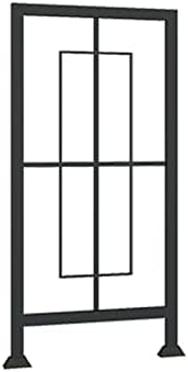 Modern Metal Iron Stair Balusters Railing Kit - Indoor/Outdoor Simple Balustrade for Family, Hotel, Villa, Attic, Deck, Balcony - Available in Gold, Size A