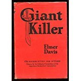 Giant killer;: A novel B00085SKHM Book Cover