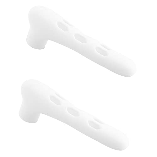 2 Stück Silikon-Türgriff-Abdeckung, dickere Sicherheitsausrüstung, Türgriff, Handschuhschutz für Babys, Kinder (weiß)