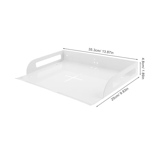 Support d'étagère en métal blanc premium plateau robuste pour projecteur - 4