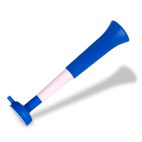 FUN FAN LINE - Confezione 3 Trombe Vuvuzela a Tre Corpi | Clacson Compatto e Smontabile per Calcio, Feste ed Eventi Sportivi | 98 Db Animazione per Bambini e Adulti Facile da Trasportare (Grecia)