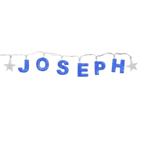 Guirlande lumineuse LED bleue Joseph personnalisable à suspendre