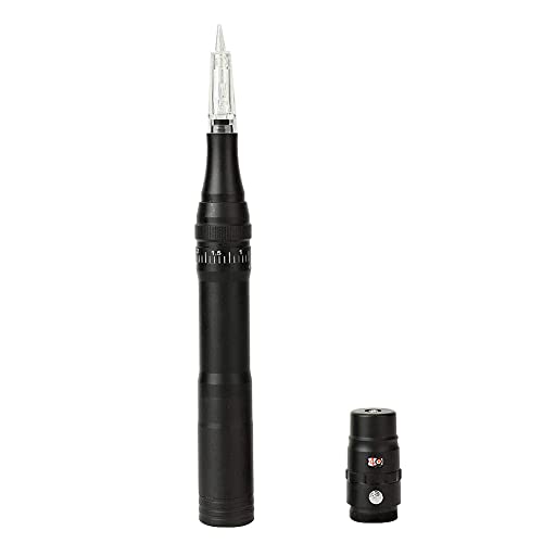 Permanent Makeup Rotary Tattoo Machine Eyebrow Pen Machine with 10PCS Needles For Eyebrows,Lips,Eyeliners B950b (Black)
