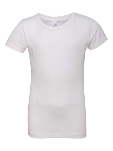 Next Level Big Girls Princess Rib Knit Softness T-Shirt, White, Medium2