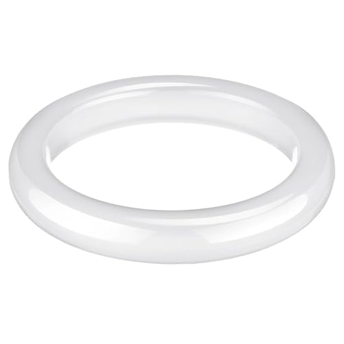 Bracelet en jade blanc authentique de 62 mm, fini les contrefaçons de jadéite pour femmes