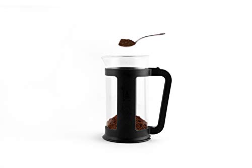 Image of Bialetti French Press Coffee and Tea Maker (6583), Coffee Press, Borosilicate Glass Container, 8Cup Cafetiere with Plunger Filter System - 1Ltr
