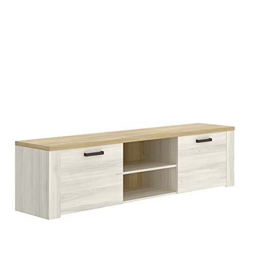 Rimobel Siena Módulo TV, Madera de ingeniería, Finés-Milano, 180x40x49 cm, 60 Unidades